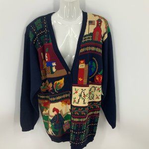 Susan Bristol 1995 Vintage school teacher cardigan